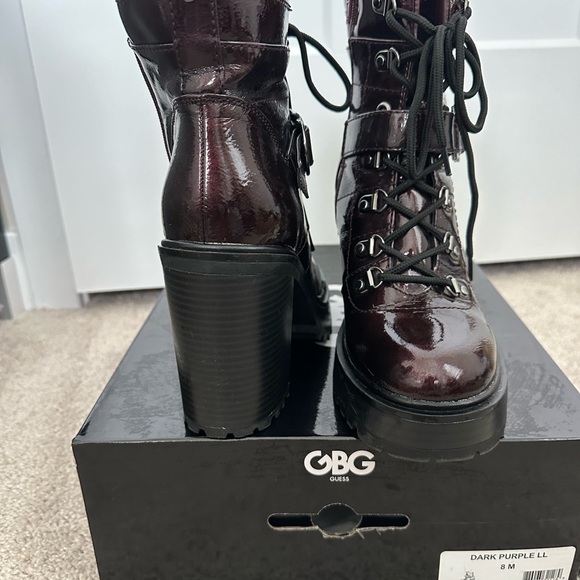 GBG Guess Dark Purple Booties - Sz 8 - Picture 5 of 7